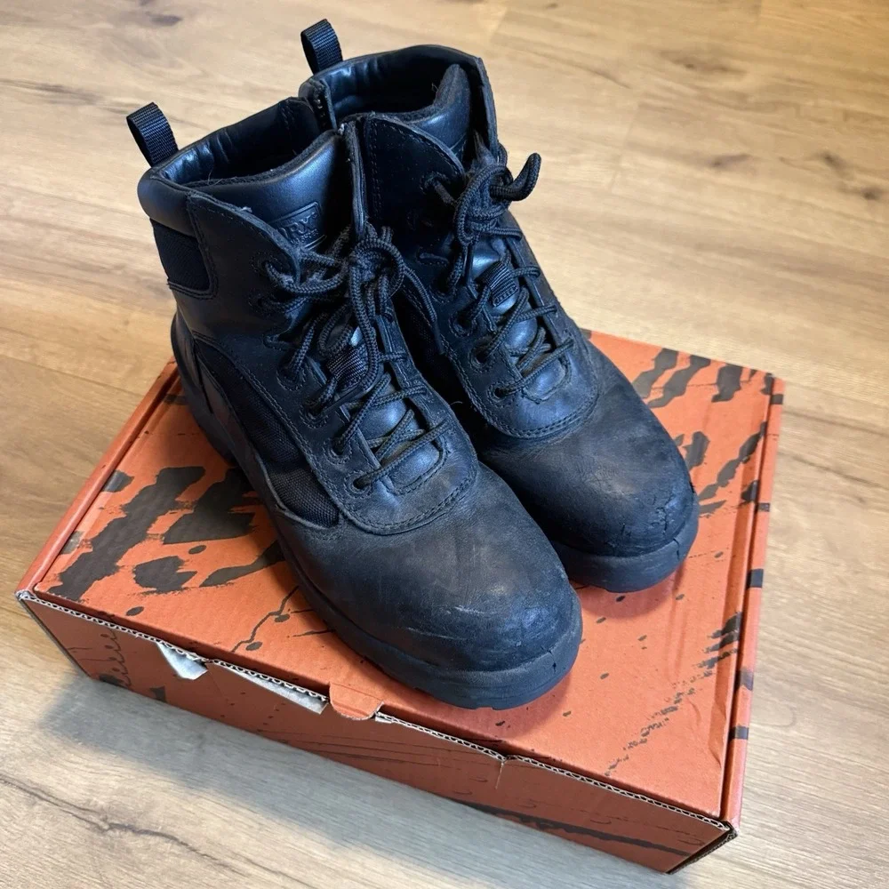 WORX by Red Wing Style Electrum 5266 Men Size 10 Black Composite Toe Work Boots